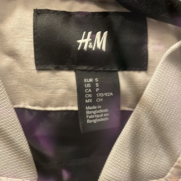 Off-white/cream H&M bomber jacket - Picture 2 of 2